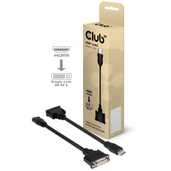 CLUB3D CAC-HMD>DFD HDMI į DVI vienos jungties pasyvus adapteris 0,40 m