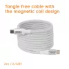 USB-C magnetinės ritės laidas Club 3D CAC-3032 — baltas, magnetinė ritės konstrukcija įkrovimui ir duomenų perdavimui