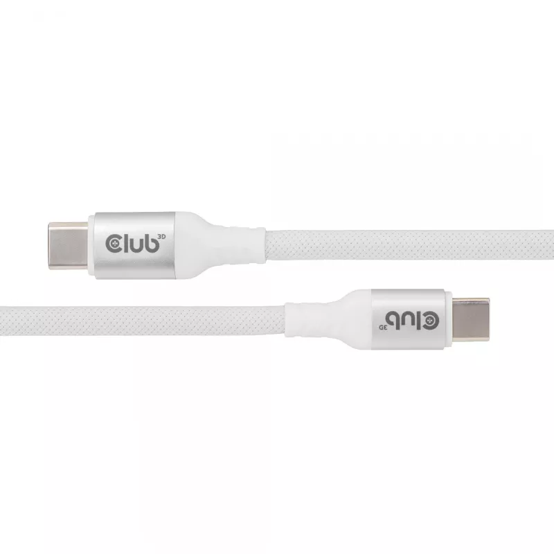 USB-C magnetinės ritės laidas Club 3D CAC-3032 — baltas, magnetinė ritės konstrukcija įkrovimui ir duomenų perdavimui