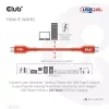 CLUB3D CAC-1515 USB2.0 Type-C abipusis USB-IF sertifikuotas laidas 480 Mb/s, PD 240 W (48 V/5 A) EPR M/M 4 m / 13,13 pėdų
