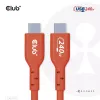 CLUB3D CAC-1515 USB2.0 Type-C abipusis USB-IF sertifikuotas laidas 480 Mb/s, PD 240 W (48 V/5 A) EPR M/M 4 m / 13,13 pėdų