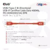 CLUB3D CAC-1515 USB2.0 Type-C abipusis USB-IF sertifikuotas laidas 480 Mb/s, PD 240 W (48 V/5 A) EPR M/M 4 m / 13,13 pėdų