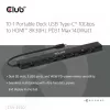 CLUB3D 10-1 Nešiojamas Dock USB Type-C 10Gbps į HDMI 8K30Hz PD3.1 Max. 140W