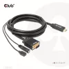 CLUB3D HDMI į VGA laidas M/M 2m 28AWG