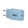 CLUB3D 2 vnt. USB-C 30 W baltas įkroviklis, vidaus, AC, mėlynas