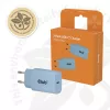 CLUB3D 2 vnt. USB-C 30 W baltas įkroviklis, vidaus, AC, mėlynas