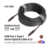 CLUB3D USB Gen 2 Type C aktyvus optinis kabelis A/V vienakryptis M/M 20 m