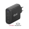 CLUB3D kelioninis įkroviklis 100W GaN technologija, keturi USB prievadai (2x Type-A ir 2x Type-C), Power Delivery (PD) 3.0 palaikymas