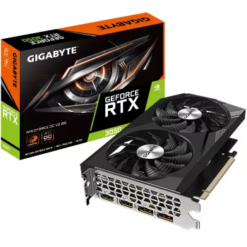 GIGABYTE GeForce RTX 3050 WINDFORCE OC V2 8G GDDR6 vaizdo plokštė