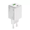 MediaRange MRMA113-2 USB-C 45 W kroviklis su USB-A, baltas, 100–240 V