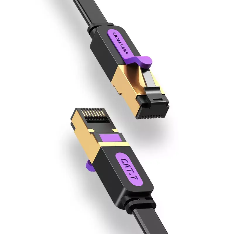 Vention Flat Cat.7 Patch Cable 3M Juodas