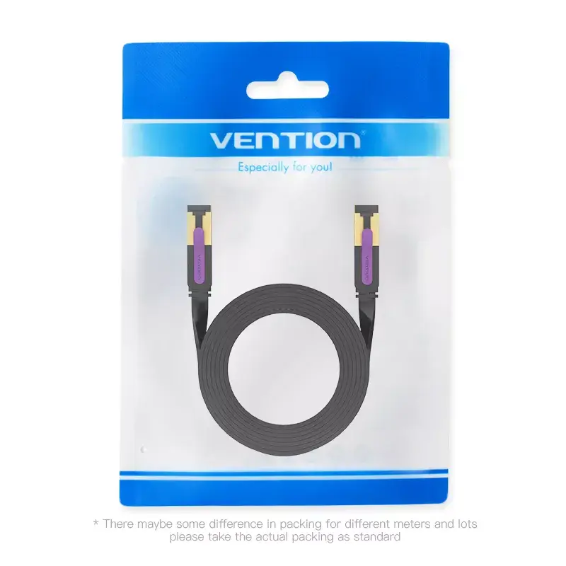 Vention Flat Cat.7 Patch Cable 3M Juodas