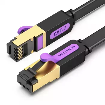 Vention Flat Cat.7 Patch Cable 3M Juodas