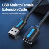 Vention USB 2.0 A lizdo prailginimo laidas 2 m juodas PVC