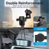 Automobilinis telefono laikiklis Vention KCOB0 – automatinis užspaudimas, siurbtukas, juodas, 73 mm plotis, 117,6 mm aukštis