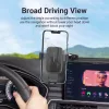 Automobilinis telefono laikiklis Vention KCOB0 – automatinis užspaudimas, siurbtukas, juodas, 73 mm plotis, 117,6 mm aukštis