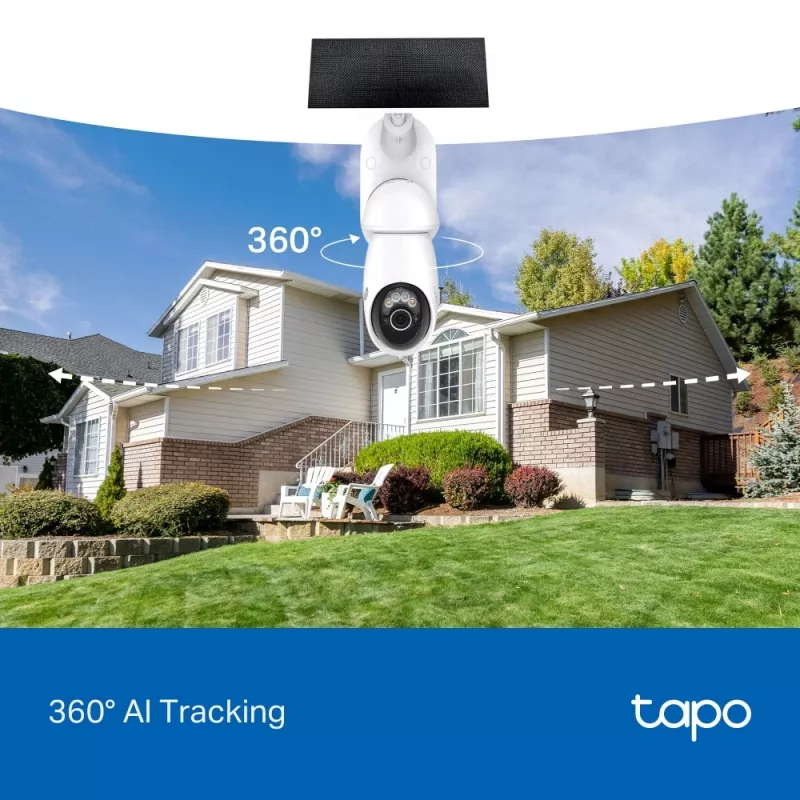 IP stebėjimo kamera TP-Link Tapo C660 KIT — 8 MP 3840×2160, 4 mm objektyvas, 20 kadrų/s, Wi‑Fi ir Ethernet, lauko IP65, IR naktinis matymas 12 m
