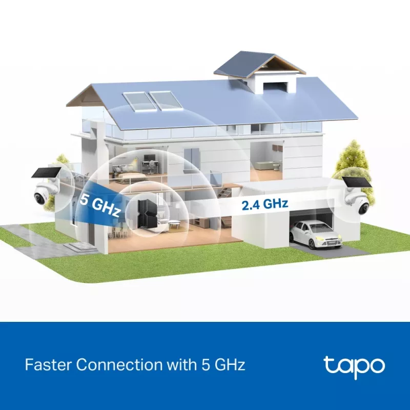 IP stebėjimo kamera TP-Link Tapo C660 KIT — 8 MP 3840×2160, 4 mm objektyvas, 20 kadrų/s, Wi‑Fi ir Ethernet, lauko IP65, IR naktinis matymas 12 m