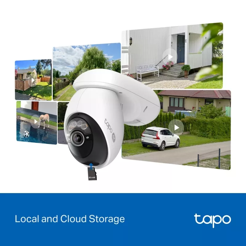 IP stebėjimo kamera TP-Link Tapo C660 KIT — 8 MP 3840×2160, 4 mm objektyvas, 20 kadrų/s, Wi‑Fi ir Ethernet, lauko IP65, IR naktinis matymas 12 m