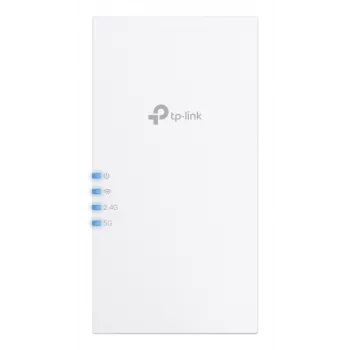 Bevielis ryšio stiprintuvas TP-Link RE220BE – dviejų juostų 2,4/5 GHz, 802.11be, 2 išorinės antenos, 100–240 V įėjimas