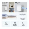 Bevielis ryšio stiprintuvas TP-Link RE220BE – dviejų juostų 2,4/5 GHz, 802.11be, 2 išorinės antenos, 100–240 V įėjimas