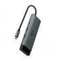 USB Type-C 7-in-1 stotelė TP-Link UH7021C — HDMI, USB 3.2 Gen1, USB 2.0, SD/microSD, 5000 Mbit/s, aliuminis juoda