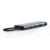 USB Type-C 7-in-1 stotelė TP-Link UH7021C — HDMI, USB 3.2 Gen1, USB 2.0, SD/microSD, 5000 Mbit/s, aliuminis juoda