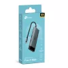 USB Type-C 7-in-1 stotelė TP-Link UH7021C — HDMI, USB 3.2 Gen1, USB 2.0, SD/microSD, 5000 Mbit/s, aliuminis juoda