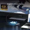 USB Type-C 7-in-1 stotelė TP-Link UH7021C — HDMI, USB 3.2 Gen1, USB 2.0, SD/microSD, 5000 Mbit/s, aliuminis juoda