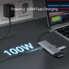 USB Type-C 7-in-1 stotelė TP-Link UH7021C — HDMI, USB 3.2 Gen1, USB 2.0, SD/microSD, 5000 Mbit/s, aliuminis juoda