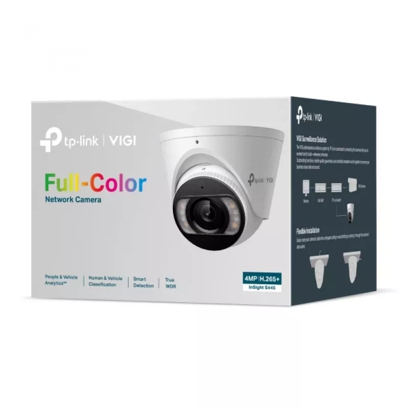 TP-Link InSight S445S 4MP lauko IP vaizdo kamera, 2688x1520, 2,8 mm, luboms/sienai