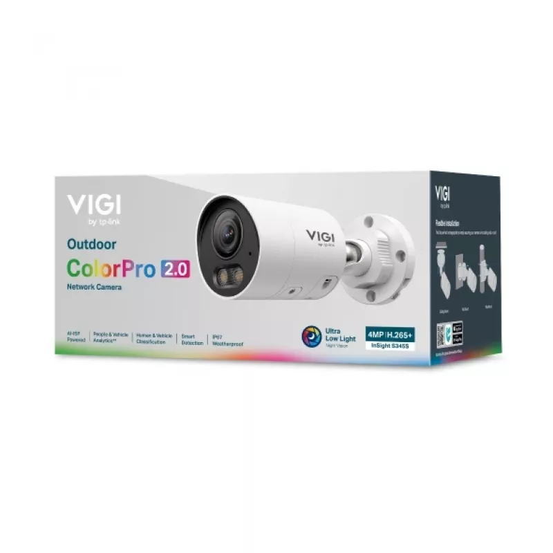 TP-Link InSight S345S kulkos formos IP stebėjimo kamera, lauko, 2688 x 1520 pikselių, lubos/siena/stulpas
