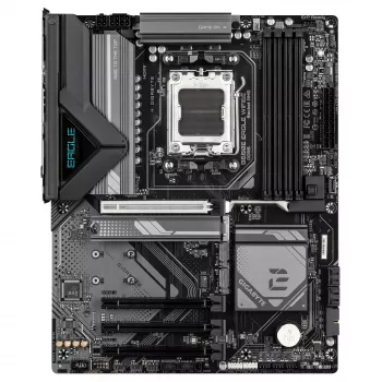 GIGABYTE B650E EAGLE WIFI6E pagrindinė plokštė, AMD Ryzen 9000 serijos procesoriams, 8+2+2 fazių VRM, iki 8200 MHz DDR5 (OC), 1xPCIe 5.0 + 2xPCIe 4.0 M.2, 2,5GbE LAN, WIFI 6E, USB 3.2 Gen 2
