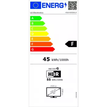 LG HD LR60 43LR60006LA televizorius 109,2 cm (43 col.) Full HD Smart TV Wi-Fi juodas