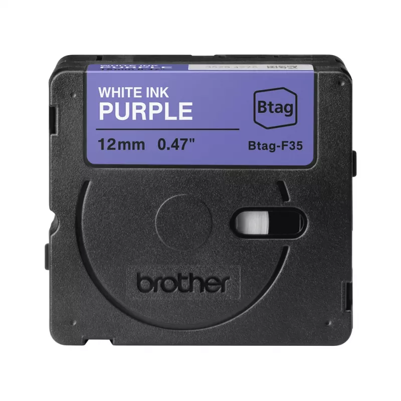 Juostelė etikečių spausdinimui Brother BTAG-F31 Juoda ant violetinės 1,2 cm 4 m