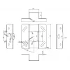 Lubinis laikiklis Multibrackets M Universal Projector 200 su Fine tune