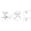 Lubinis laikiklis Multibrackets M Universal Projector 200 su Fine tune