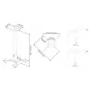 Multibrackets M Universal Projector Ceiling Mount 900-1600 su Fine Tune