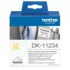 Brother DK-11234 balti lipnūs etikečių rulonai lankytojų ženkliukams