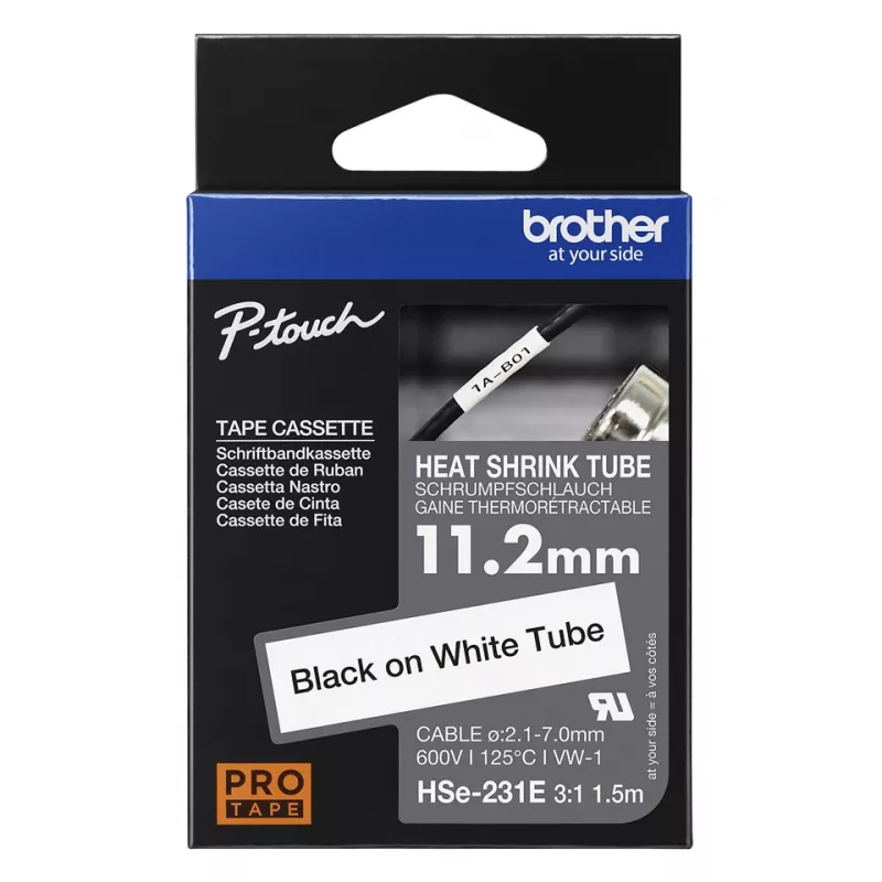 Spausdinimo juosta Brother HSE-231E juoda