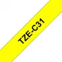 Brother TZE-C31 lipnių etikečių juosta TZ, 12 mm x 5 m, juoda