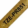 Brother TZE-PR851 lipnioji juosta juoda ant auksinio fono, 24 mm x 8 m
