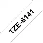 Brother TZE-S141 laminuota etikečių juosta, 18 mm, 8 m, ypač stiprus lipnus sluoksnis