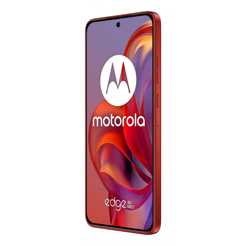 Mobilusis telefonas Motorola edge 50 Neo 16,1 cm (6,36 colio) dviejų SIM kortelių Android 14 5G USB Type-C 12 GB 512 GB 4310 mAh Raudonas