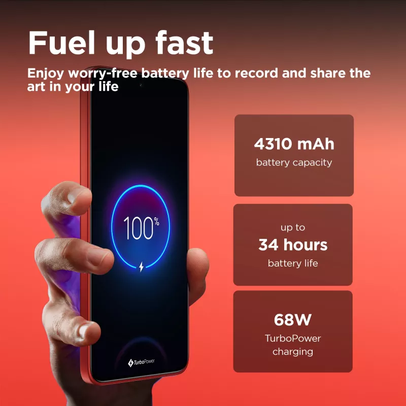 Mobilusis telefonas Motorola edge 50 Neo 16,1 cm (6,36 colio) dviejų SIM kortelių Android 14 5G USB Type-C 12 GB 512 GB 4310 mAh Raudonas
