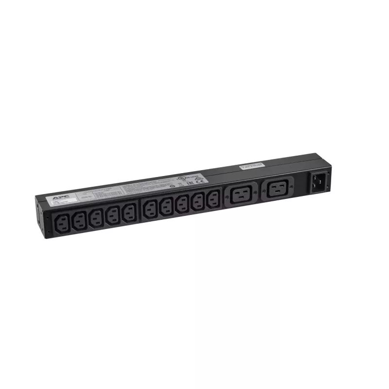 APC Rack PDU Basic 1U 16A 230V maitinimo paskirstymo įrenginys 12 AC lizdų 0U/1U juodas