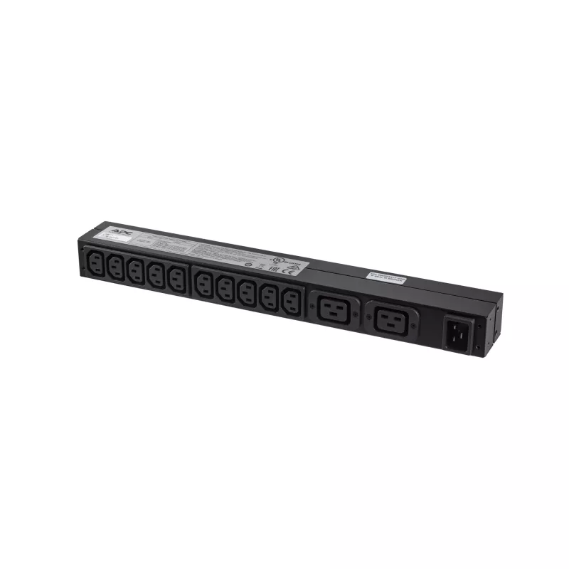 APC Rack PDU Basic 1U 16A 230V maitinimo paskirstymo įrenginys 12 AC lizdų 0U/1U juodas