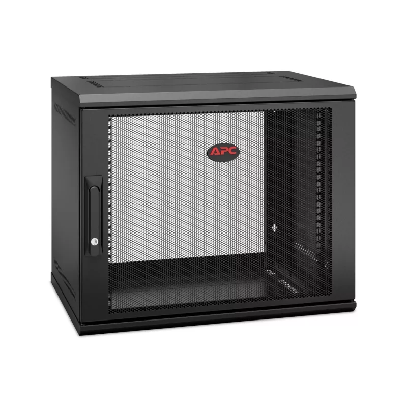 APC NetShelter WX AR109SH4 - 9U, 19 colių sieninis montavimo spintos korpusas, 400 mm gylio, pilnai surinktas
