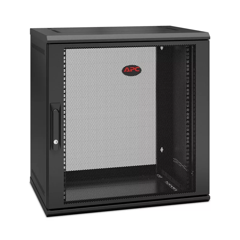 APC NetShelter WX AR112SH4 - 12U, 19 colių sieninis montavimo spintelis, surinktas, 400 mm gylio
