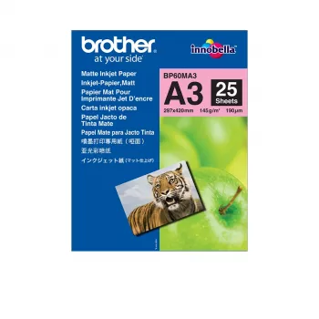 Brother BP60MA3 spausdinimo popierius A3 (297x420 mm) matinis 25 lapų baltas